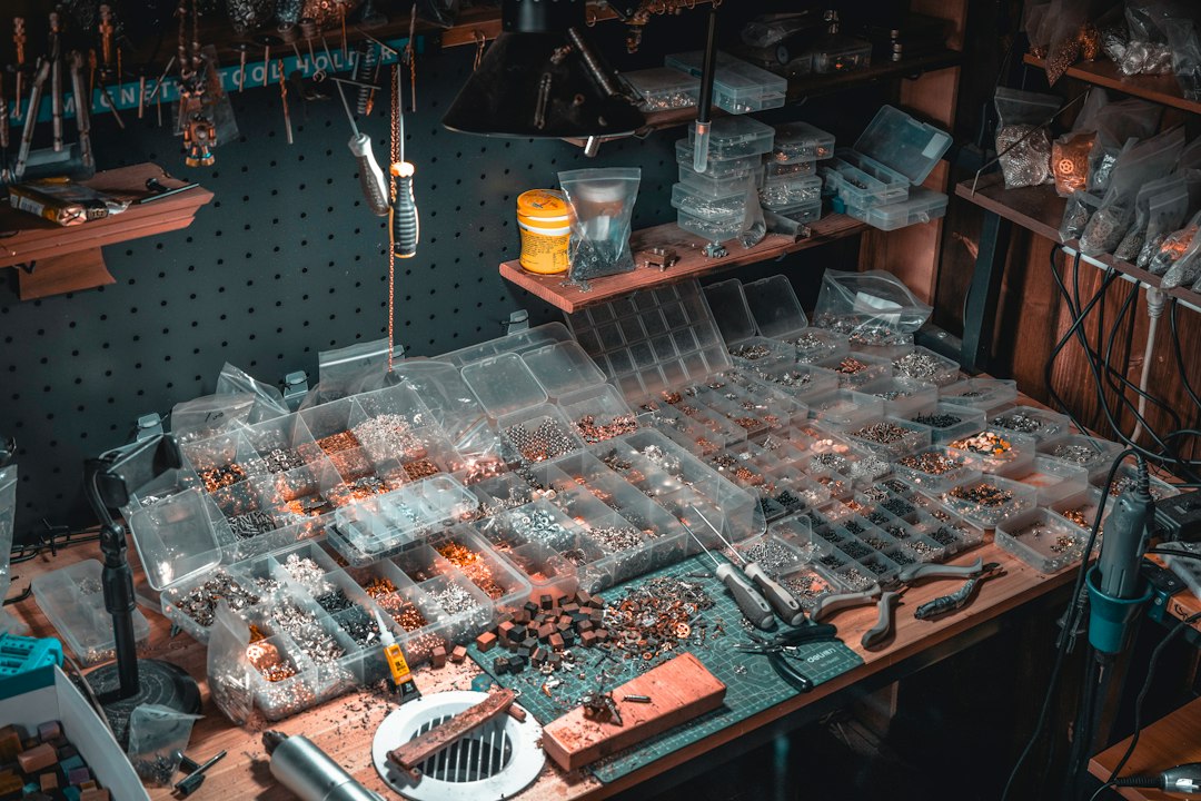 rows of candles curing in small workshop